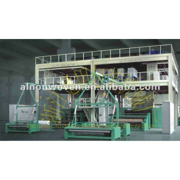 2400mm PP spunbond nonwoven fabric making machine with single beam